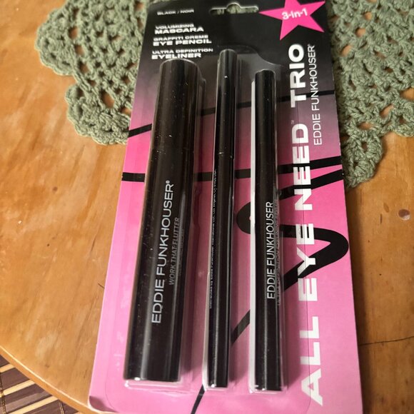 COPY - EDDIE FUNKHOUSER; Mascara & Eyeliner Trio | NEW (Black) - Picture 1 of 5
